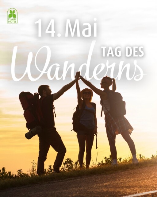 Zum Tag des Wanderns am 14. Mai heißt es: Rucksack packen, Natur genießen und echte Lieblingsorte entdecken. 🌿🥾  Mit #FlairWandern erleben Sie die schönsten Wanderregionen in Deutschland und Österreich – fernab vom Alltag, nah an der Natur.
Jedes Flair Hotel steht für herzliche Gastgeber, regionale Heimatküche und authentische Erlebnisse mit persönlichem Flair.  Ob sanfte Hügel, beeindruckende Bergpanoramen oder idyllische Waldwege:
Verbinden Sie Ihre nächste Wanderung mit einer Auszeit in den Flair Hotels und entdecken Sie echte Regionen. echte Erlebnisse. echte Gastgeber.  Jetzt Wanderurlaub mit Flair planen:
Flair Hotels￼  #FlairWandern #TagDesWanderns #FlairHotels #wanderlust