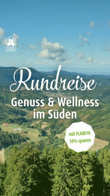 🌿 Zwei Regionen, die perfekt zusammenpassen – und eine Rundreise, die Genuss, Natur und Wellness vereint.  👉 Dein Vorteil für 2026:
Bei Buchung eines oder beider Häuser erhältst du 10 % Rabatt auf deine Übernachtung mit dem Code FLAIR10.  Zwischen Schwarzwald und Schwäbischer Alb warten entspannte Tage voller Ruhe, regionaler Kulinarik und wunderschöner Landschaften. Diese Regiotour verbindet zwei @flair.hotels, die beide für echte Gastfreundschaft, feine Küche und erholsame Auszeiten stehen.  ✨ Start im Schwarzwald: Tief durchatmen, durch dichte Wälder wandern, Wellness genießen und sich kulinarisch verwöhnen lassen in @haefners.flair.hotel.adlerbad  ✨ Weiter auf die Schwäbische Alb: Weite Ausblicke, sanfte Hügel, regionale Spezialitäten und entspannte Stunden in familiärer Atmosphäre im @flairhotelvierjahreszeiten. Die Alb-Card mit vielen ermäßigten Eintritten gibt es gratis dazu.  Perfekt für alle, die:
🍽️ Genussmomente lieben
🌿 in der Natur auftanken möchten
🧖‍♀️ Wellness & Entspannung suchen
🚗 eine entspannte Rundreise durch Süddeutschland planen  🚩 Speichere dir diese Route als Inspiration für deine nächste Auszeit im Süden – und verrate uns: Schwarzwald oder Schwäbische Alb zuerst?  #flairhotels #indenregionenzuhause #genussreise #schwarzwald #FLAIRaufInsta  @schwaebischealbtourismus
@visitblackforest
