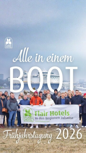 🚢 Zwei Tage auf See, frische nordische Luft und jede Menge Inspiration:
Auf dem Weg von Kiel nach Oslo durften wir eine großartige Frühjahrstagung unter Gleichgesinnten erleben – voller Austausch, Ideen und echter Gemeinschaft.  🌿 Rückblick Frühjahrstagung 2026 – Flair Hotels e.V.  ✨ Das Wichtigste auf einen Blick:
➡️ 93 % unserer Häuser performen besser als ihre Mitbewerber 
➡️ 70 % überzeugen mit höherer Antwortrate 
➡️ Klare Strategie für Marketing & Wachstum bis 2026 
➡️ Erfolgreiche Entlastung des Vorstands  🚀 Zukunft im Fokus:
Von datengetriebenen Entscheidungen über neue Marketingansätze bis hin zu praxisnahen KI-Tools für Social Media – wir gestalten die Hotellerie aktiv mit.  🤝 Mehr als nur ein Netzwerk:
Wertvoller Austausch, gemeinsame Weiterentwicklung und echte Unterstützung unter Kolleg*innen machen den Unterschied.  📅 Schon jetzt vormerken:
Spannende Tagungen und Events warten auch 2027!  👉 Du möchtest Teil einer starken Kooperation werden und dein Hotel gemeinsam mit anderen erfolgreichen Betrieben weiterentwickeln?
Dann ist jetzt der richtige Zeitpunkt!  #flairhotels #indenregionenzuhause #hotelkooperation #netzwerkhotellerie #FLAIRaufInsta